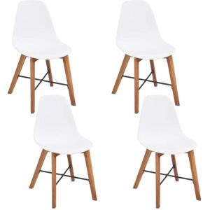 Chair Seats 4 pcs Plastic White Vidaxl Chair Seats 4 pcs Plastic White Vidaxl