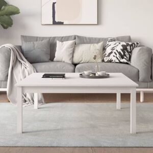 vidaXL White Solid Pine Coffee Table - Coffee Table vidaXL White Solid Pine Coffee Table - Coffee Table