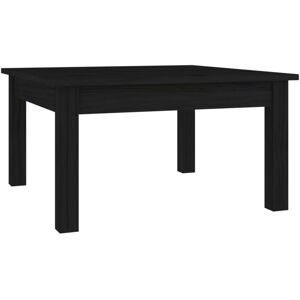 Coffee Table Black 55x55x30 cm Solid Wood Pine Vidaxl Coffee Table Black 55x55x30 cm Solid Wood Pine Vidaxl