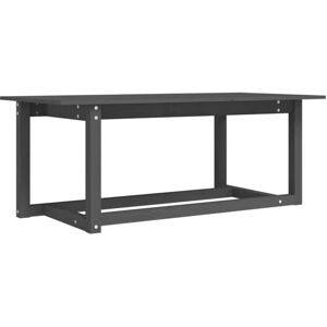 Coffee Table Grey 110x55x45 cm Solid Wood Pine Vidaxl Coffee Table Grey 110x55x45 cm Solid Wood Pine Vidaxl