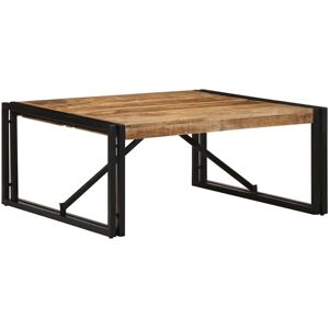 Coffee Table 80x80x35 cm Solid Rough Wood Mango Vidaxl Coffee Table 80x80x35 cm Solid Rough Wood Mango Vidaxl