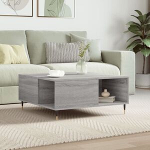 Jinlefu - Coffee Table Grey Sonoma 80x80x36.5 cm Engineered Wood vidaXL Jinlefu - Coffee Table Grey Sonoma 80x80x36.5 cm Engineered Wood vidaXL