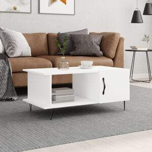 JINLEFU Coffee Table White 90x50x40 cm Engineered Wood vidaXL JINLEFU Coffee Table White 90x50x40 cm Engineered Wood vidaXL