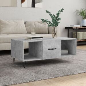 Jinlefu - Coffee Table Concrete Grey 102x50x40 cm Engineered Wood vidaXL Jinlefu - Coffee Table Concrete Grey 102x50x40 cm Engineered Wood vidaXL