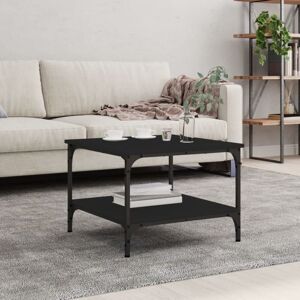Jinlefu - Coffee Table Black 55x55x40 cm Engineered Wood vidaXL Jinlefu - Coffee Table Black 55x55x40 cm Engineered Wood vidaXL