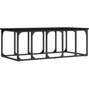 Jinlefu - Coffee Table Black 100x50x35.5 cm Engineered Wood vidaXL Jinlefu - Coffee Table Black 100x50x35.5 cm Engineered Wood vidaXL