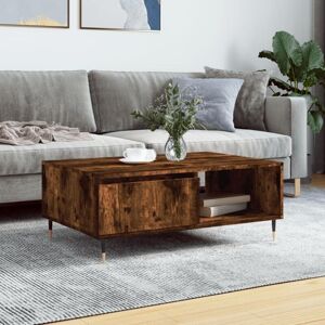Jinlefu - Coffee Table Smoked Oak 90x60x35 cm Engineered Wood vidaXL Jinlefu - Coffee Table Smoked Oak 90x60x35 cm Engineered Wood vidaXL