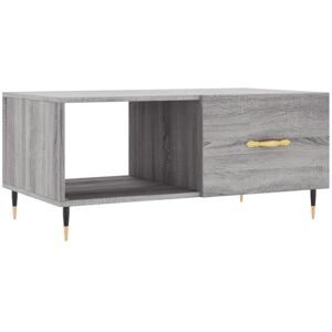 Jinlefu - Coffee Table Grey Sonoma 90x50x40 cm Engineered Wood vidaXL Jinlefu - Coffee Table Grey Sonoma 90x50x40 cm Engineered Wood vidaXL