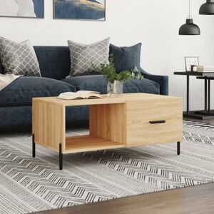 Jinlefu - Coffee Table Sonoma Oak 90x50x40 cm Engineered Wood vidaXL Jinlefu - Coffee Table Sonoma Oak 90x50x40 cm Engineered Wood vidaXL