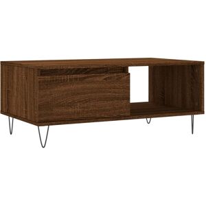 Jinlefu - Coffee Table Brown Oak 90x50x36.5 cm Engineered Wood vidaXL Jinlefu - Coffee Table Brown Oak 90x50x36.5 cm Engineered Wood vidaXL