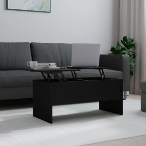 Jinlefu - Coffee Table Black 102x50.5x46.5 cm Engineered Wood vidaXL Jinlefu - Coffee Table Black 102x50.5x46.5 cm Engineered Wood vidaXL