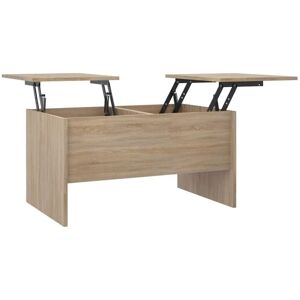vidaXL Sonoma Oak Coffee Table - Engineered Wood Modern Design vidaXL Sonoma Oak Coffee Table - Engineered Wood Modern Design