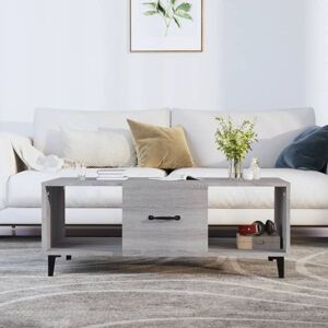 Jinlefu - Coffee Table Grey Sonoma 102x50x40 cm Engineered Wood vidaXL Jinlefu - Coffee Table Grey Sonoma 102x50x40 cm Engineered Wood vidaXL