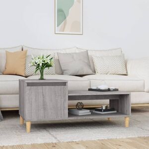 Jinlefu - Coffee Table Grey Sonoma 100x50x45 cm Engineered Wood vidaXL Jinlefu - Coffee Table Grey Sonoma 100x50x45 cm Engineered Wood vidaXL