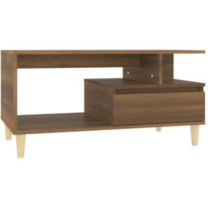 Jinlefu - Coffee Table Brown Oak 90x49x45 cm Engineered Wood vidaXL Jinlefu - Coffee Table Brown Oak 90x49x45 cm Engineered Wood vidaXL