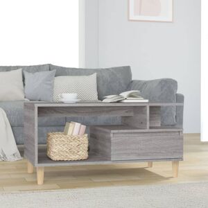 Jinlefu - Coffee Table Grey Sonoma 90x49x45 cm Engineered Wood vidaXL Jinlefu - Coffee Table Grey Sonoma 90x49x45 cm Engineered Wood vidaXL