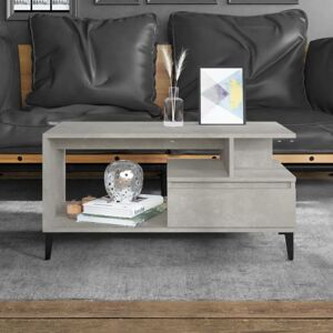 Jinlefu - Coffee Table Concrete Grey 90x49x45 cm Engineered Wood vidaXL Jinlefu - Coffee Table Concrete Grey 90x49x45 cm Engineered Wood vidaXL