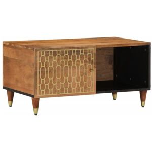 vidaXL Honey Brown Mango Wood Coffee Table - Coffee Table vidaXL Honey Brown Mango Wood Coffee Table - Coffee Table