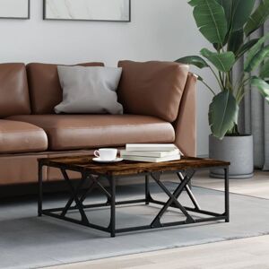 Coffee Table Smoked Oak 70x70x30 cm Engineered Wood vidaXL Coffee Table Smoked Oak 70x70x30 cm Engineered Wood vidaXL