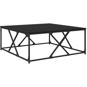 Coffee Table Black oak 100 x 100 x 40 cm Engineered wood vidaXL Coffee Table Black oak 100 x 100 x 40 cm Engineered wood vidaXL
