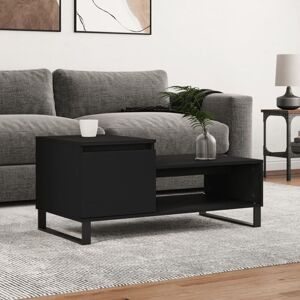 Vidaxl - Coffee Table Black 100x50x45 cm Engineered Wood Vidaxl - Coffee Table Black 100x50x45 cm Engineered Wood