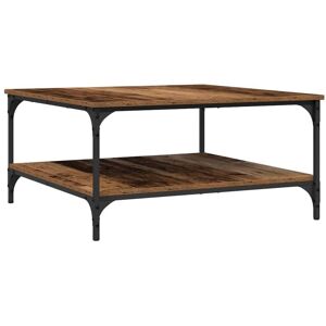 Coffee Table Old wood 80 x 80 x 40 cm Engineered wood vidaXL Coffee Table Old wood 80 x 80 x 40 cm Engineered wood vidaXL