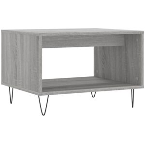 Coffee Table Grey Sonoma 60x50x40 cm Engineered Wood Vidaxl Coffee Table Grey Sonoma 60x50x40 cm Engineered Wood Vidaxl