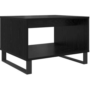 vidaXL Black Oak Coffee Table - 60x50x40 cm - Modern Design vidaXL Black Oak Coffee Table - 60x50x40 cm - Modern Design