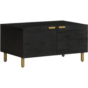 vidaXL Coffee Table - 80x50x40 cm - Black - Engineered Wood - Coffee Table vidaXL Coffee Table - 80x50x40 cm - Black - Engineered Wood - Coffee Table