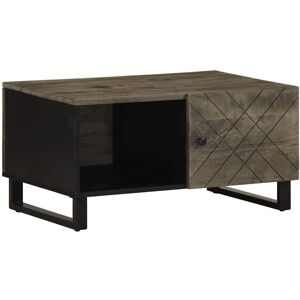 Coffee Table Black 80x50x40 cm Solid Wood Mango Vidaxl Coffee Table Black 80x50x40 cm Solid Wood Mango Vidaxl