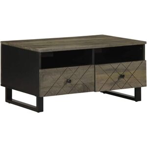 Coffee Table Black 80x54x40 cm Solid Wood Mango Vidaxl Coffee Table Black 80x54x40 cm Solid Wood Mango Vidaxl