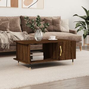 Coffee Table Brown Oak 90x50x40 cm Engineered Wood vidaXL Coffee Table Brown Oak 90x50x40 cm Engineered Wood vidaXL
