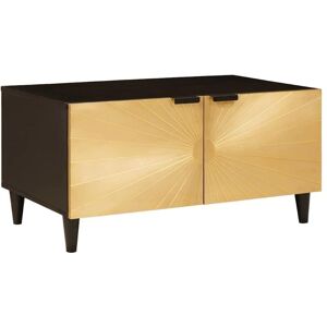 Coffee Table Black and Gold 80 x 50 x 40 cm vidaXL Coffee Table Black and Gold 80 x 50 x 40 cm vidaXL