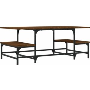Coffee Table Brown Oak 100x50.5x40 cm Engineered Wood vidaXL Coffee Table Brown Oak 100x50.5x40 cm Engineered Wood vidaXL