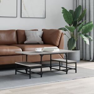 Coffee Table Grey Sonoma 100x50.5x40 cm Engineered Wood Vidaxl Coffee Table Grey Sonoma 100x50.5x40 cm Engineered Wood Vidaxl