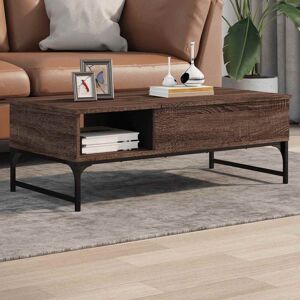 Vidaxl - Coffee Table Brown Oak 100x50x35 cm Engineered Wood and Metal Vidaxl - Coffee Table Brown Oak 100x50x35 cm Engineered Wood and Metal