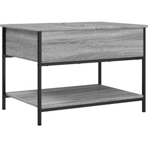 Vidaxl - Coffee Table Grey Sonoma 70x50x50 cm Engineered Wood and Metal Vidaxl - Coffee Table Grey Sonoma 70x50x50 cm Engineered Wood and Metal