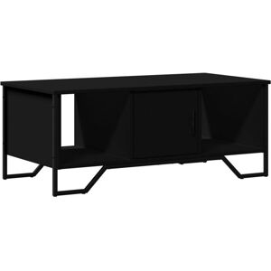 Vidaxl - Coffee Table Black 100x51x40 cm Engineered Wood Vidaxl - Coffee Table Black 100x51x40 cm Engineered Wood