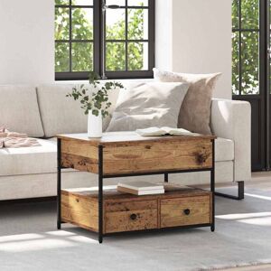 Coffee Table Old Wood 70 x 50 x 54.5 cm Engineered Wood vidaXL Coffee Table Old Wood 70 x 50 x 54.5 cm Engineered Wood vidaXL