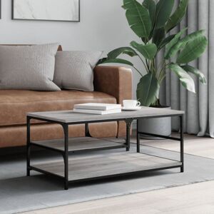 Coffee Table Grey Sonoma 90x49x40 cm Engineered Wood vidaXL Coffee Table Grey Sonoma 90x49x40 cm Engineered Wood vidaXL