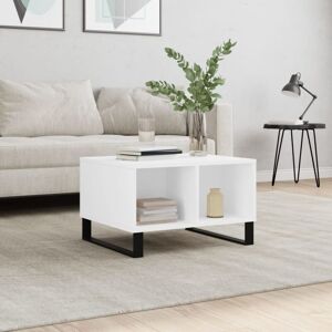 Coffee Table White 60x50x36.5 cm Engineered Wood vidaXL Coffee Table White 60x50x36.5 cm Engineered Wood vidaXL