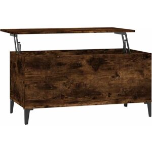 Vidaxl - Coffee Table Smoked Oak 90x44.5x45 cm Engineered Wood Vidaxl - Coffee Table Smoked Oak 90x44.5x45 cm Engineered Wood