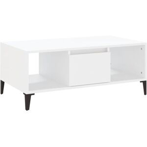 Coffee Table White 90x50x36.5 cm Engineered Wood Vidaxl Coffee Table White 90x50x36.5 cm Engineered Wood Vidaxl