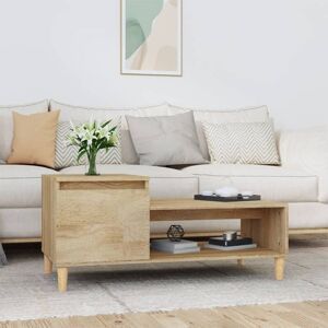 Coffee Table Sonoma Oak 100x50x45 cm Engineered Wood vidaXL Coffee Table Sonoma Oak 100x50x45 cm Engineered Wood vidaXL