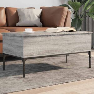 Vidaxl - Coffee Table Grey Sonoma 100x50x45 cm Engineered Wood and Metal Vidaxl - Coffee Table Grey Sonoma 100x50x45 cm Engineered Wood and Metal