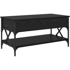 Coffee Table Black Oak 100 x 50 x 50 cm Engineered Wood vidaXL Coffee Table Black Oak 100 x 50 x 50 cm Engineered Wood vidaXL