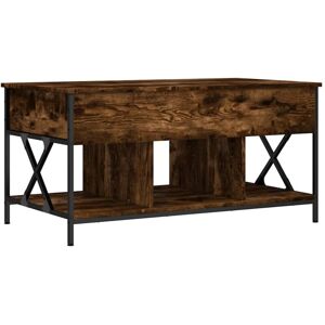 vidaXL Coffee Table Smoked Oak - Engineered Wood & Metal vidaXL Coffee Table Smoked Oak - Engineered Wood & Metal