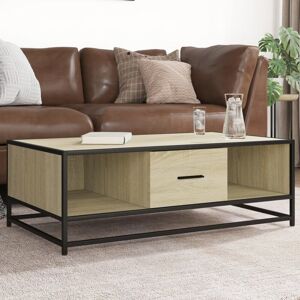 Vidaxl - Coffee Table Sonoma Oak 100x57x35 cm Engineered Wood and Metal Vidaxl - Coffee Table Sonoma Oak 100x57x35 cm Engineered Wood and Metal