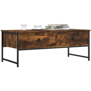 Vidaxl - Coffee Table Smoked Oak 101x49x39.5 cm Engineered Wood Vidaxl - Coffee Table Smoked Oak 101x49x39.5 cm Engineered Wood