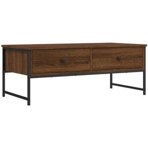 Coffee Table Brown Oak 101x49x39.5 cm Engineered Wood Vidaxl Coffee Table Brown Oak 101x49x39.5 cm Engineered Wood Vidaxl